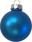 Whitehurst Ethereal Blue Glass Ball Christmas Ornaments with Matte Finish  4.75&#x22; (120mm)